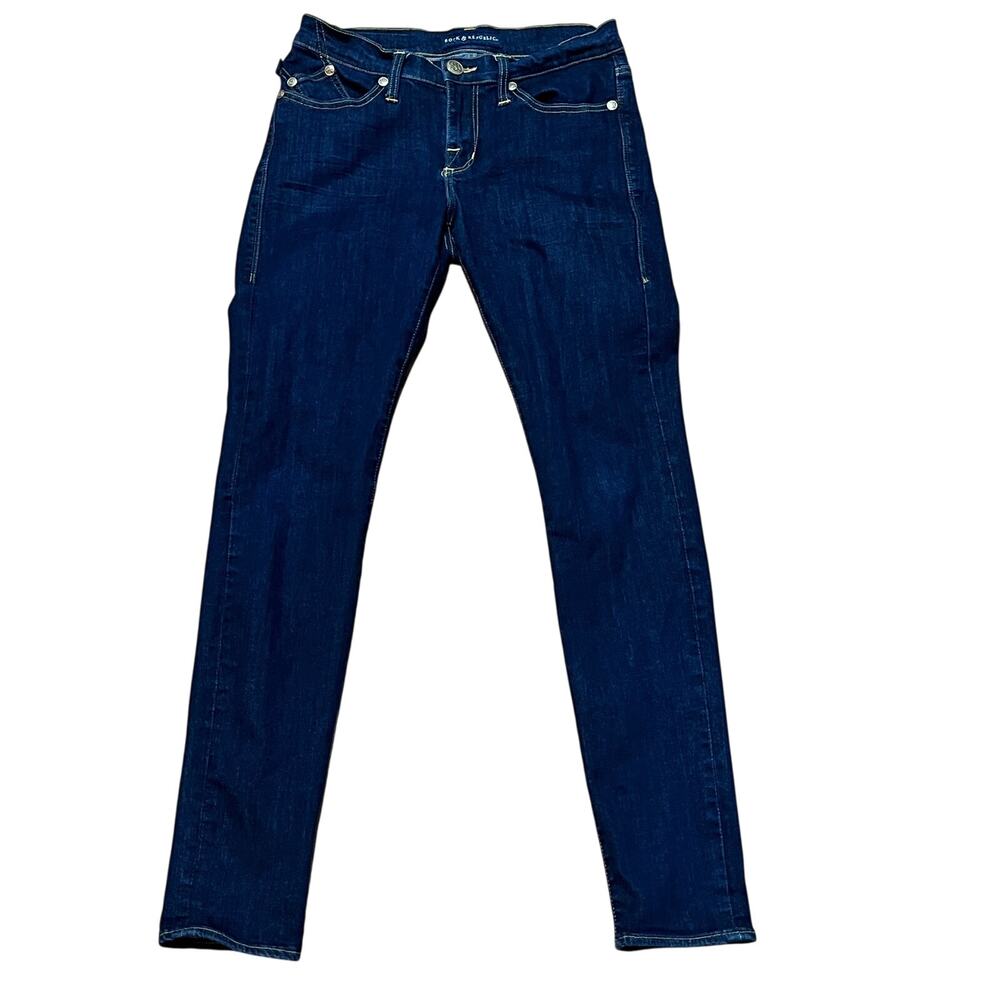 Berlin Skinny Jeans Women's 6 M Dark Wash Stretchy W29 L30 Rock & Republic